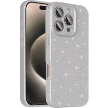 Apple iPhone 16 Pro Max Kılıf Kamera Korumalı Simli Lüks Zore Koton Kapak