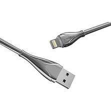 Nacario LS28 Lightning USB Kablo Gri