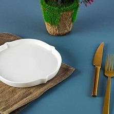Nacario Aryıldız Lunar Yuvarlak Servis Tabağı Modern Porselen Renkli 18 cm