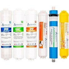 Nacario Aquafit Kapalı Kasa Su Arıtma Cihazı Iki Tarafı Çubuklu 6'lı Filtre Seti