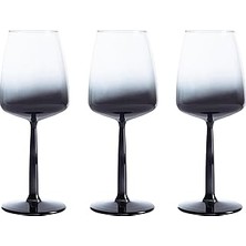 Nacario Mudo Home Lora 3'lü Kadeh Seti -Füme 430 ml