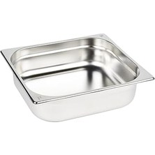 Nacario Paslanmaz Çelik Gastronom/gastronorm Küvet Gn 2/3-100 (35,4 x 32,5 x 10 Cm)