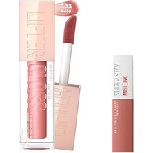 Nacario Maybelline New York Lifter Gloss Nemlendirici Dudak Parlatıcısı 003 Moon & Mini Super Sta
