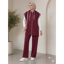 Aymiraa Kadın Spor Yelekli Üçlü Tesettür Takım