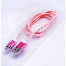 Nacario Constraın (3257) Rose Gold Rose Gold Type-C Mıknatıslı USB Kablo ile Uyumlu
