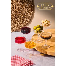 Empressco 6'lı Cam Ayaklı Kahve Yanı Lokumluk ve Sunumluk Seti 50ML