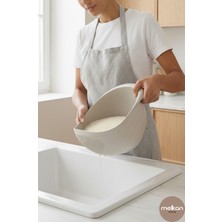 Empressco Çok Amaçlı Pirinç Süzgeç, 3 Litre, Krem Renkli, Dayanıklı ve Pratik