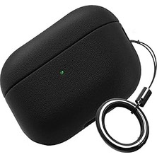 Nacario Minesk Airpods 4. Nesil ile Uyumlu Leather Skin Serisi Parmak Izi Tutmayan Dış Yüzeye Sa