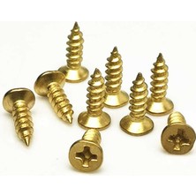 Cntma Klips, Menteşe, Ayak, Ağaç, Sunta Vidası 2,2x6,5mm - Sarı 1000 Adet
