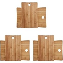 Nacario Karaca Bamboo 2'li Kesme Tahtası 3lü Paket