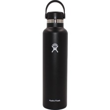 Hydro Flask Standard Termos 710 ml Siyah, Uzun Süre Sıcak/soğuk Tutar, Dayanıklı Çelik Yapı, Pratik