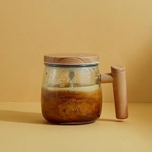 Nacario Mallart® Şarjlı Otomatik Karıştırıcı Kupa 400 ml - Dayanıklı Cam Mikser Hazneli 50