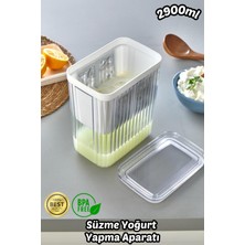 Empressco 2200ML Yoğurt Süzme Aparatı, Evde Kolay ve Hızlı Peynir Yapımı