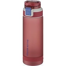 Nacario Dıller Kilitli Kapak Taşıma Askılı Spor Matarası Kırmızı 790 ml