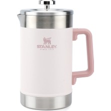 Stanley Classic Stay Hot French Press Termos 1,4 L Toz Pembe, Uzun Süre Sıcak/soğuk Tutar, Dayanıklı