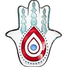 Nacario Mudo Home Hamsea Kırmızı Dekoratif Tabak 27CM