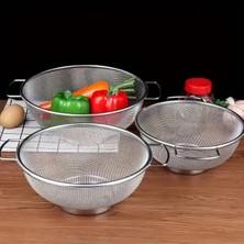 Empressco Paslanmaz Çelik Çok Amaçlı Makarna, Un, Meyve ve Sebze Için Kulplu Makarna Maki