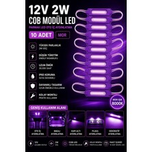 Kuzey Aksesuar 12V 2W Cob Modül LED Parmak LED Oto Iç Aydınlatma