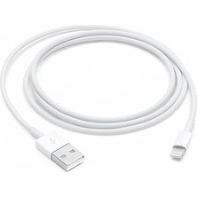 Nacario Naco Lightning Uyumlu Şarj Kablosu, iPhone ve iPad ile Uyumludur, 1 M - Beyaz - Iade Garan