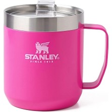 Stanley The Stay-Hot Camp Klasik Paslanmaz Çelik Termos Bardak 350 ml Koyu Pembe, Klasik Tasarım, Sı
