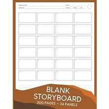Nacario Independently Published Blank Storyboard: 24 Panels Of 16:9 Frames (4x6), Professional Sketc