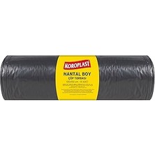Nacario Endüstriyel Hantal Boy Siyah Çöp Poşeti 10'lu 100X150 Cm, Yırtılmaz & Sızdırmaz, Çi