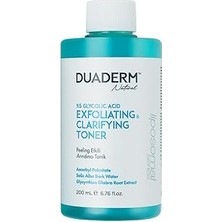 Nacario Duaderm Natural Peeling Etkili Yüzde Beş Glikolik Asit Arındırıcı Tonik 200 ml