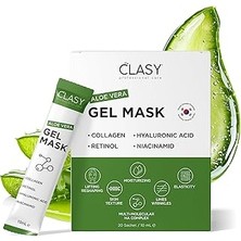 Nacario Clasy Care Aloe Vera Jel Maske - Kolajen ve Retinol ile Nemlendirici Yüz Maskesi - Güneş