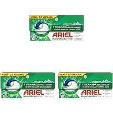 Nacario Ariel HEPSI1ARADA Pods Kapsül Çamaşır Deterjanı Beyazlar ve Renkliler 25 Yıkama (3 Pak