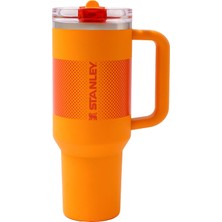 Stanley The Quencher Protour Flip Straw Tumbler Pipetli Termos 1,2 L Turuncu, Uzun Süre Sıcak/soğuk