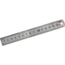Nacario Rox 0198 Çift Taraflı Çelik Cetvel 150 mm