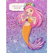 Nacario Notebook Mermaid Cover Orange Scales: Sketchbook For Writing And Drawing, Painting, Sketchin