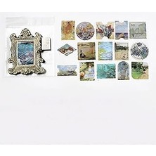 Nacario Guguk Romantik Sanat Pul Temalı 45 Adet Sticker Seti • Bullet Journal