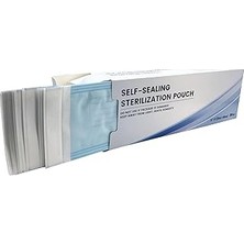 Nacario Alet Sterilizasyon Zarfı - Indikatörlü Sterilizasyon Paketi 90X260MM (200 Adet)