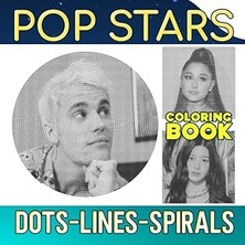 Nacario Independently Published Pop Stars Dots Lines Spirals Coloring Book: Famous Singers Spiral Bo