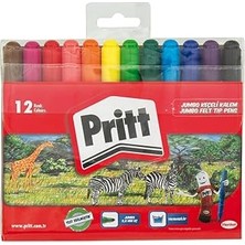 Nacario Pritt 12'li Jumbo Yuvarlak Keçeli Kalem