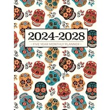 Nacario 5 Year Monthly Planner 2024-2028 | Large | Sugar Skulls (Hardcover): Calendar Book (Us Feder