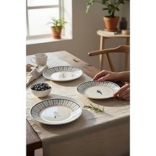 Nacario Porselen Birdy 6'lı Pasta Takımı