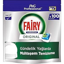 Nacario Fairy Professional Orjinal Bulaşık Makinesi Deterjanı Kapsülü 100 Yıkama