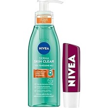 Nacario Nıvea Böğürtlen Dudak Bakım Kremi 4.8 Gr+ Nıvea Derma Skin Clear Sivilce Karşıtı Yüz