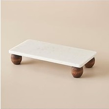 Nacario Bella Maison Olmo Mermer Dikdörtgen Sunum Standı Naturel (15X30 Cm)
