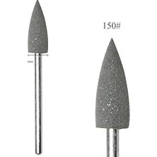 Nacario Silikon Tırnak Parlatma Törpü Ucu 150 Grit Sivri Siyah