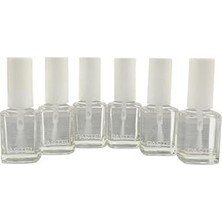Nacario Pastel Şeffaf Oje No:01 6'lı Paket