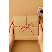 Nacario Paket Kağıdı, Çizgi Desenli, 40 Gr. Kraft, 70X100 cm 5 Adet