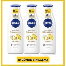 Nacario Nıvea Sikilaştirici Vücut Losyonu (Q10 +Vitamin C) Normal Cilt 250ML x 3 Adet