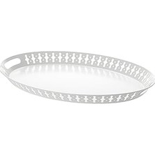 Nacario Ikea Romantısk Tepsi, 52X39 Cm, Beyaz