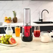 Nacario Homend Homend Mixfresh 7026H Kişisel Smoothie Blender Siyah Kırmızı