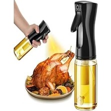 Nacario Netavantaj Airfryer Yağ Spreyi Püskürtücü Cam Yağdanlık Şişe 225 ml Büyük Boy Siy