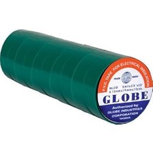 Nacario Globe Elektrik Bandı, Yeşil, 10'lu Paket