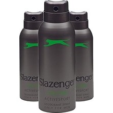 Nacario Slazenger Deodorant Active Sport Yeşil 150M x 3 Adet P04702